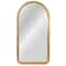 Hello Honey® 33" Gold Decorative Arched Metal Wall Mirror